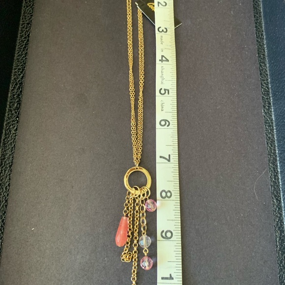 Cookie Lee Crystal Necklace. Adjustable - Picture 2 of 5